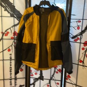 ASOS light weight bomber jacket with hoodie size Small